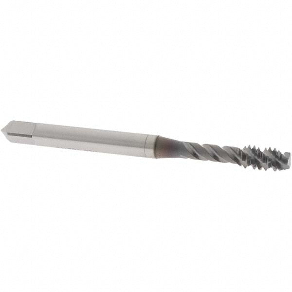 OSG 2918408 Spiral Flute Tap #10-24, UNC, 3 Flute, Modified Bottoming Chamfer, 3B Class of Fit, Vanadium High-Speed Steel, TiCN Finish