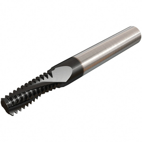 Iscar 5605120 Helical Flute Thread Mill 1/2-20, Internal, 4 Flute, 3/8" Shank Dia, Solid Carbide