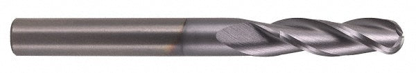 Hertel EM99924732 Ball End Mill 3/16" Dia, 5/8" LOC, 3 Flute, Solid Carbide