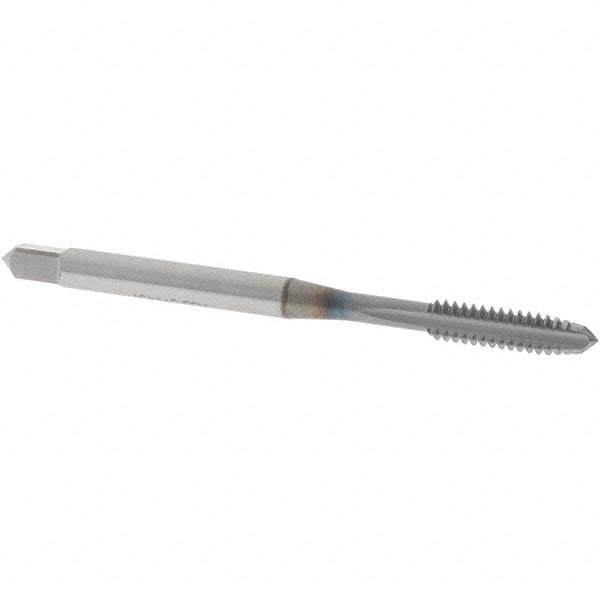 OSG 1013708 Straight Flute Tap #6-32 UNC, 3 Flute, Plug Chamfer, 3B Class of Fit, High-Speed Steel, TiCN Finish