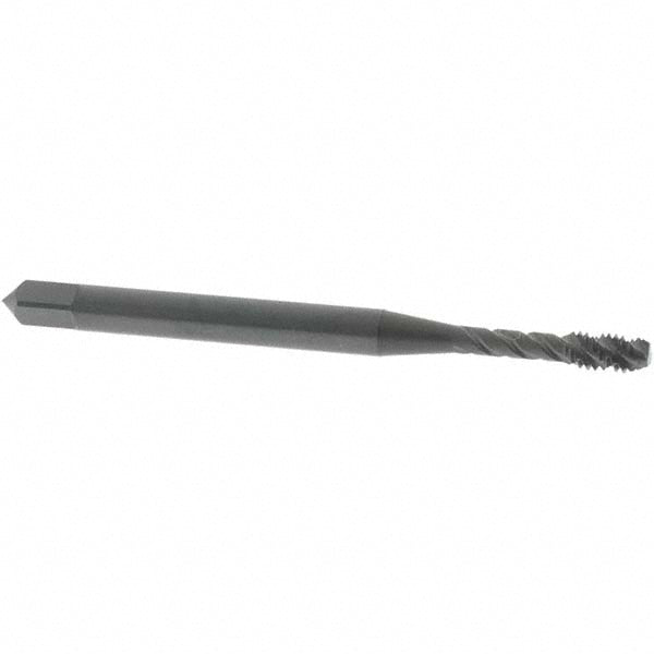 OSG 2916801 Spiral Flute Tap #4-48, UNF, 3 Flute, Modified Bottoming Chamfer, 2B Class of Fit, Vanadium High-Speed Steel, Oxide Finish
