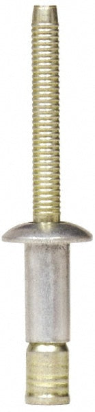RivetKing FBF810/BB/P100 Structural with Locking Stem Blind Rivet Size 810, Dome Head, Stainless Steel Body, Stainless Steel Mandrel