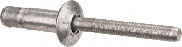RivetKing ABA86/BB/P100 Structural with Locking Stem Blind Rivet Size 86, Dome Head, Aluminum Body, Aluminum Mandrel