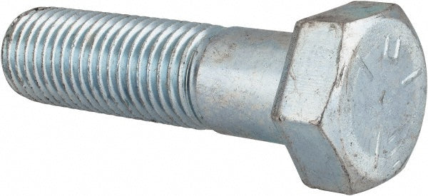 HHCS Made In USA MSC79458717-1 Hex Head Cap Screw 1-8 x 3-3/4", Grade 5 Steel, Zinc-Plated