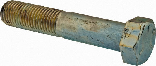 HHCS Made In USA MSC-30172-5 Hex Head Cap Screw 1-1/8 - 7 x 5", Grade 5 Steel, Zinc-Plated