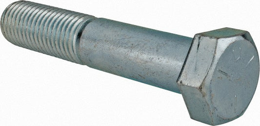 HHCS Made In USA MSC-30172-6 Hex Head Cap Screw 1-1/8 - 7 x 6", Grade 5 Steel, Zinc-Plated