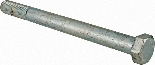 HHCS Made In USA -30165-10 Hex Head Cap Screw 7/8-9 x 10", Grade 5 Steel, Zinc-Plated