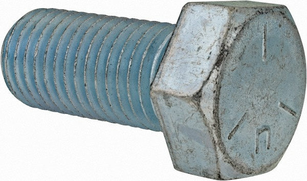 HHCS Made In USA MSC79461257-1 Hex Head Cap Screw 1-8 x 2-1/4", Grade 5 Steel, Zinc-Plated