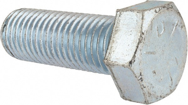 HHCS Made In USA MSC79461273-1 Hex Head Cap Screw 1-8 x 2-3/4", Grade 5 Steel, Zinc-Plated