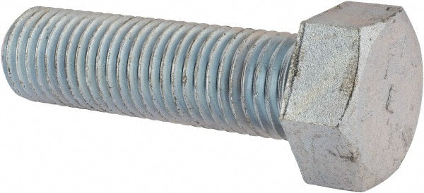Nucor Fastener Indiana 1010881 Hex Head Cap Screw 1-8 x 3-1/2", Grade 5 Steel, Zinc-Plated