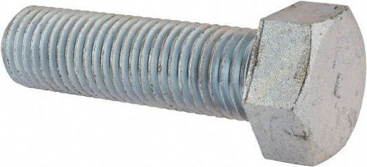 Nucor Fastener Indiana 1010881 Hex Head Cap Screw 1-8 x 3-1/2", Grade 5 Steel, Zinc-Plated