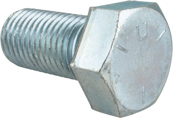 HHCS Made In USA MSC79461398-1 Hex Head Cap Screw 1-1/4 - 7 x 2-1/2", Grade 5 Steel, Zinc-Plated