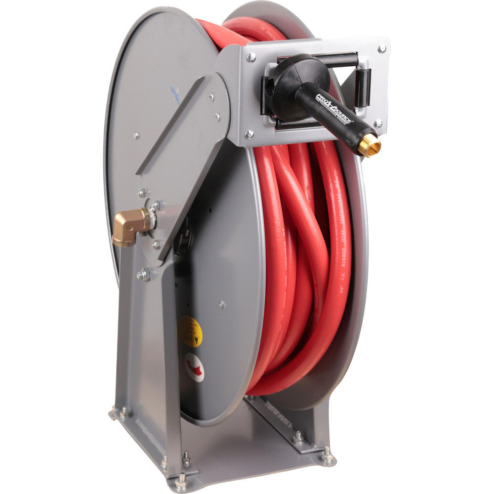 Pro-Source 2830045010PRO Hose Reel with Hose 3/4" ID Hose x 50', Spring Retractable