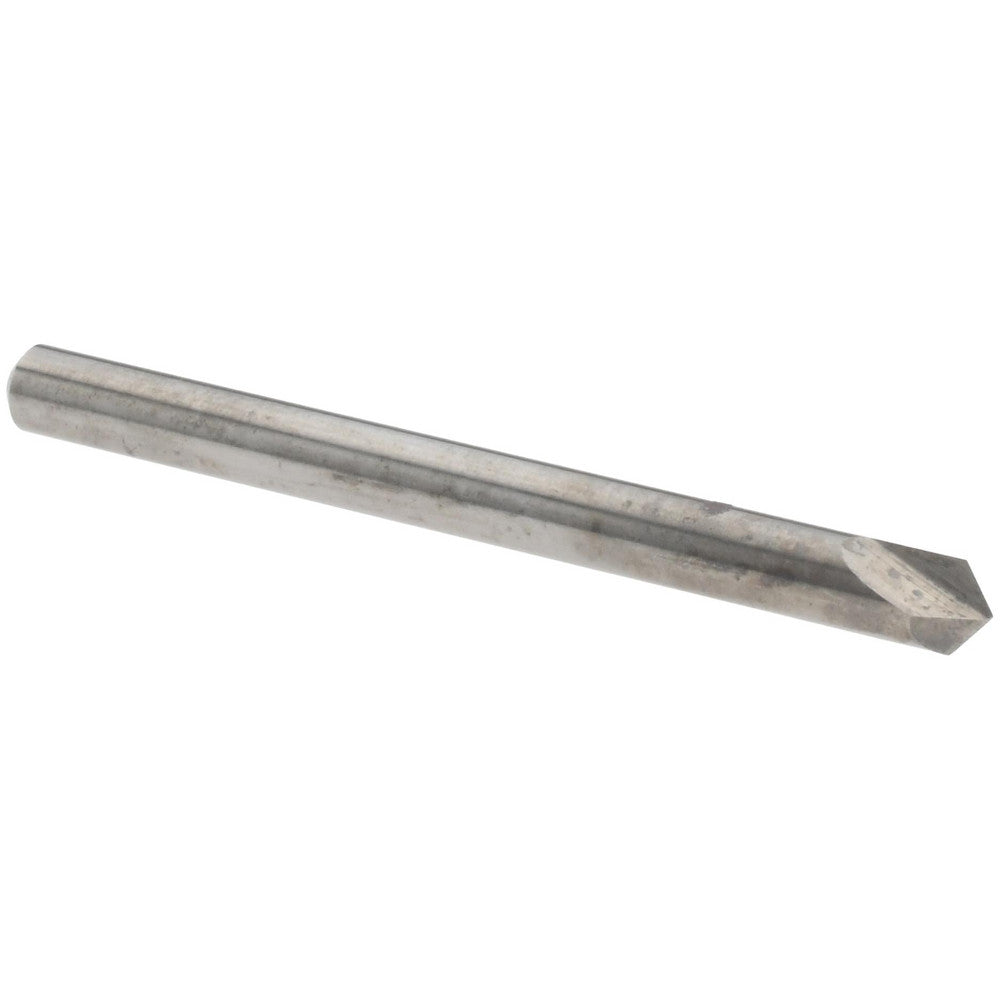 Harvey Tool 18750 Chamfer Mill 1/8" Dia, 1/8" Shank Dia, 100 deg, 2 Flute, Solid Carbide, Single End