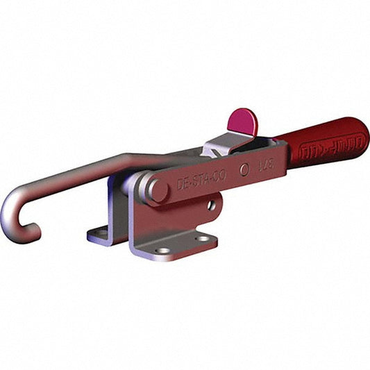 De-Sta-Co 371-SS Pull-Action Latch Clamp Horizontal, 751 lb, J-Hook, Flanged Base