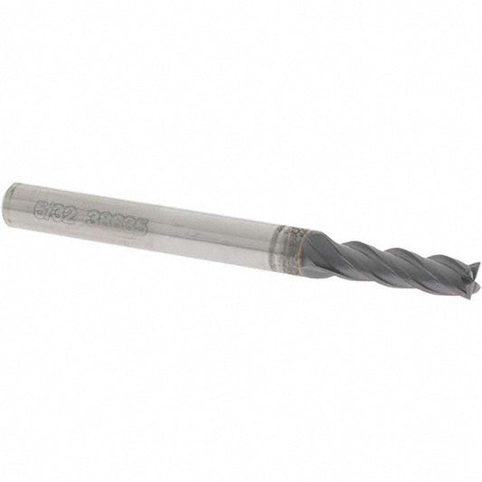 OSG HP441-1562 Square End Mill 5/32'' Dia, 9/16'' LOC, 3/16'' Shank Dia, 2'' OAL, 4 Flutes, Solid Carbide