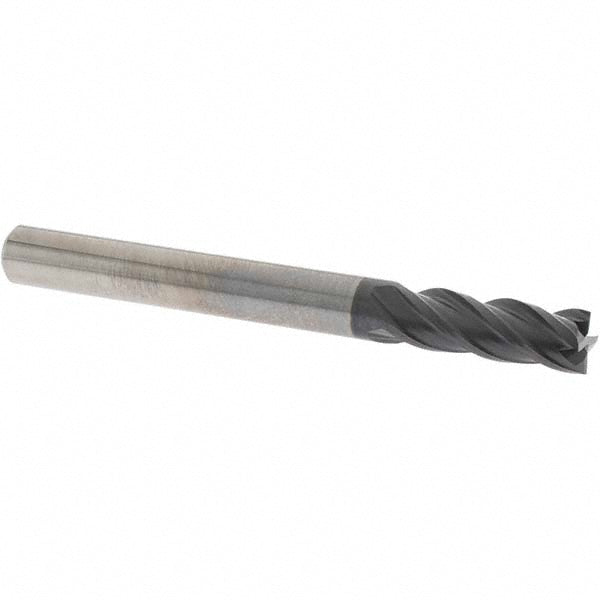 OSG HP441-2500 Square End Mill 1/4'' Dia, 3/4'' LOC, 1/4'' Shank Dia, 2-1/2'' OAL, 4 Flutes, Solid Carbide