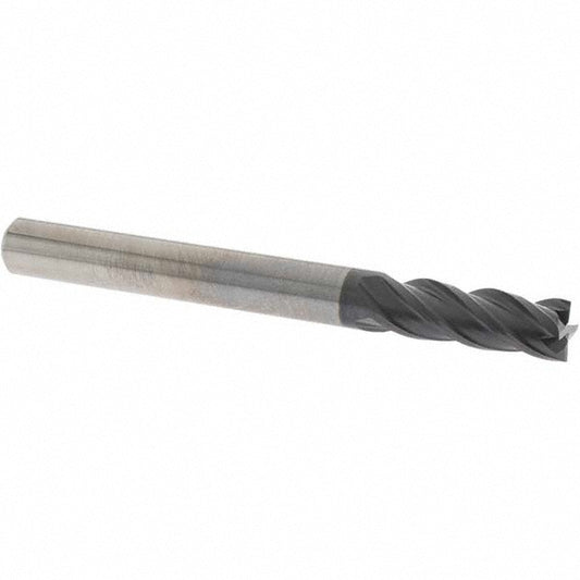 OSG HP441-2500 Square End Mill 1/4'' Dia, 3/4'' LOC, 1/4'' Shank Dia, 2-1/2'' OAL, 4 Flutes, Solid Carbide