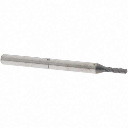 OSG HP441-0625-BN Ball End Mill 0.0625" Dia, 0.1875" LOC, 4 Flute, Solid Carbide