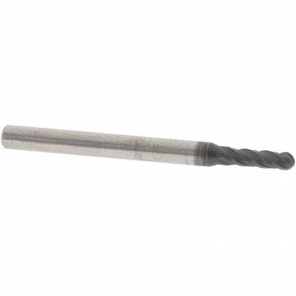 OSG HP441-0938-BN Ball End Mill 0.0938" Dia, 0.3125" LOC, 4 Flute, Solid Carbide