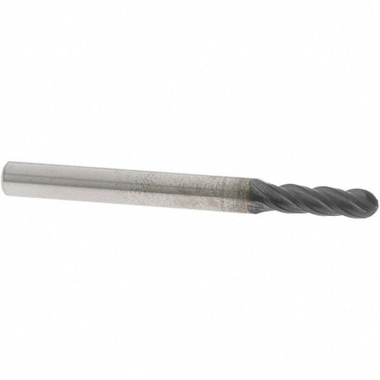 OSG HP441-1562-BN Ball End Mill 0.1563" Dia, 0.5625" LOC, 4 Flute, Solid Carbide