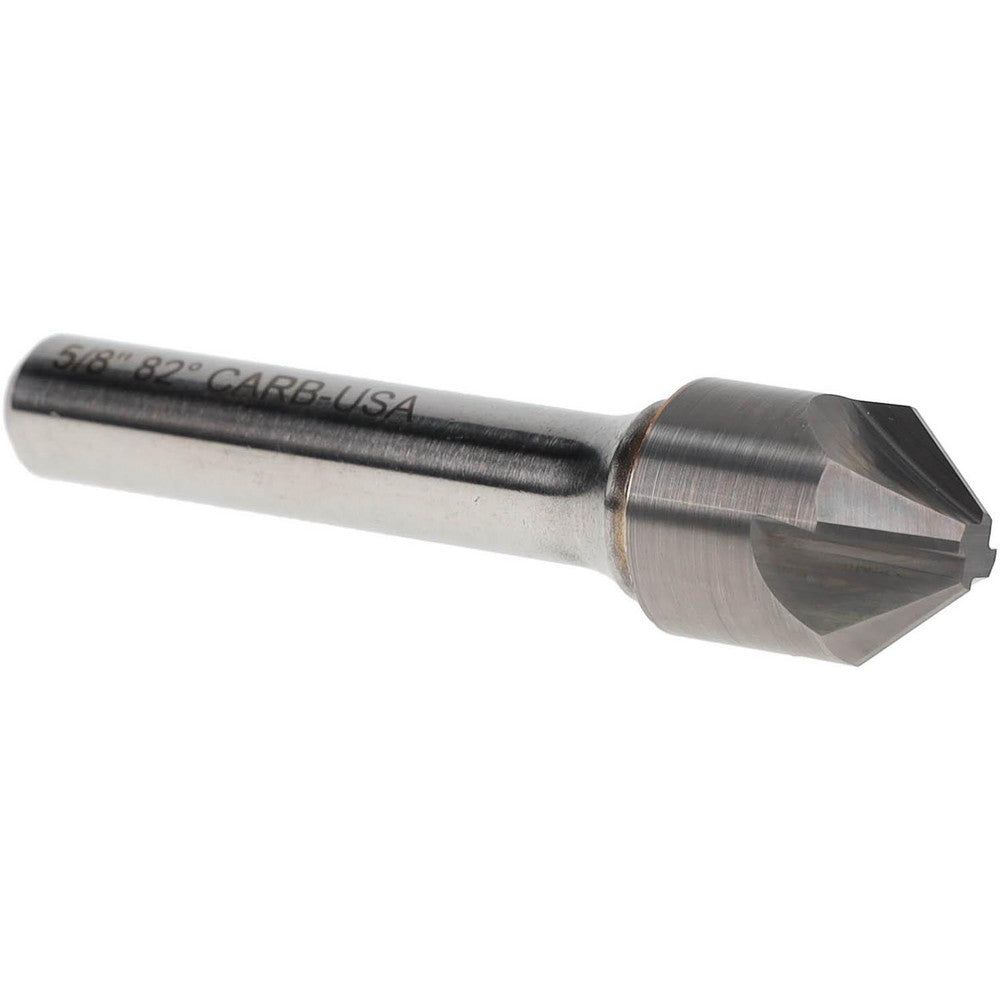 Hertel 334-007060 Countersink 5/8" Head Dia, 82.00 deg Included Angle, 4 Flute, Solid Carbide, Right Hand Cut