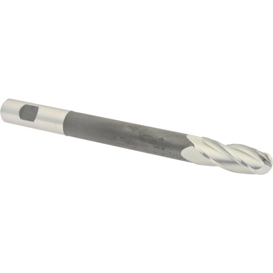 Hertel H79562641 Ball End Mill 3/4" Dia, 2" LOC, 4 Flute, High Speed Steel