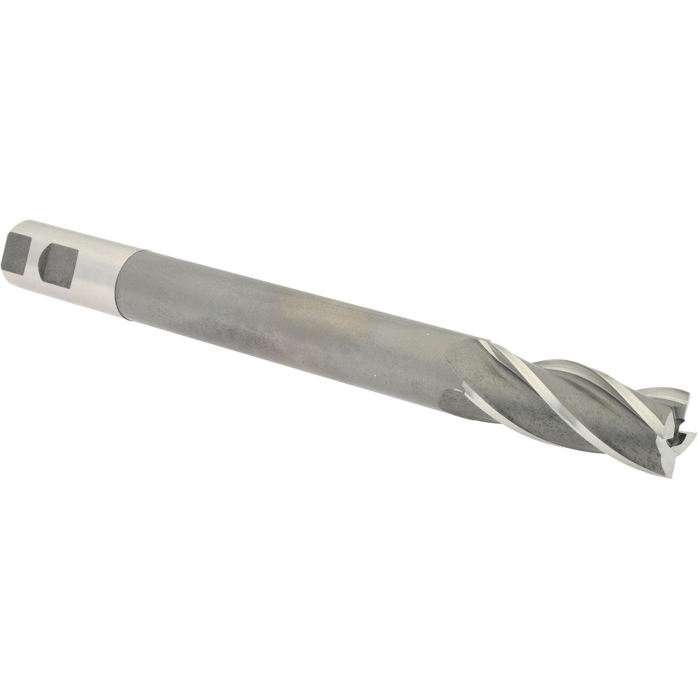 Hertel H79573804 Square End Mill 1'' Dia, 2-1/2'' LOC, 1'' Shank Dia, 10-1/4'' OAL, 4 Flutes, High Speed Steel