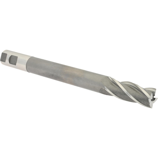 Hertel H79573804 Square End Mill 1'' Dia, 2-1/2'' LOC, 1'' Shank Dia, 10-1/4'' OAL, 4 Flutes, High Speed Steel