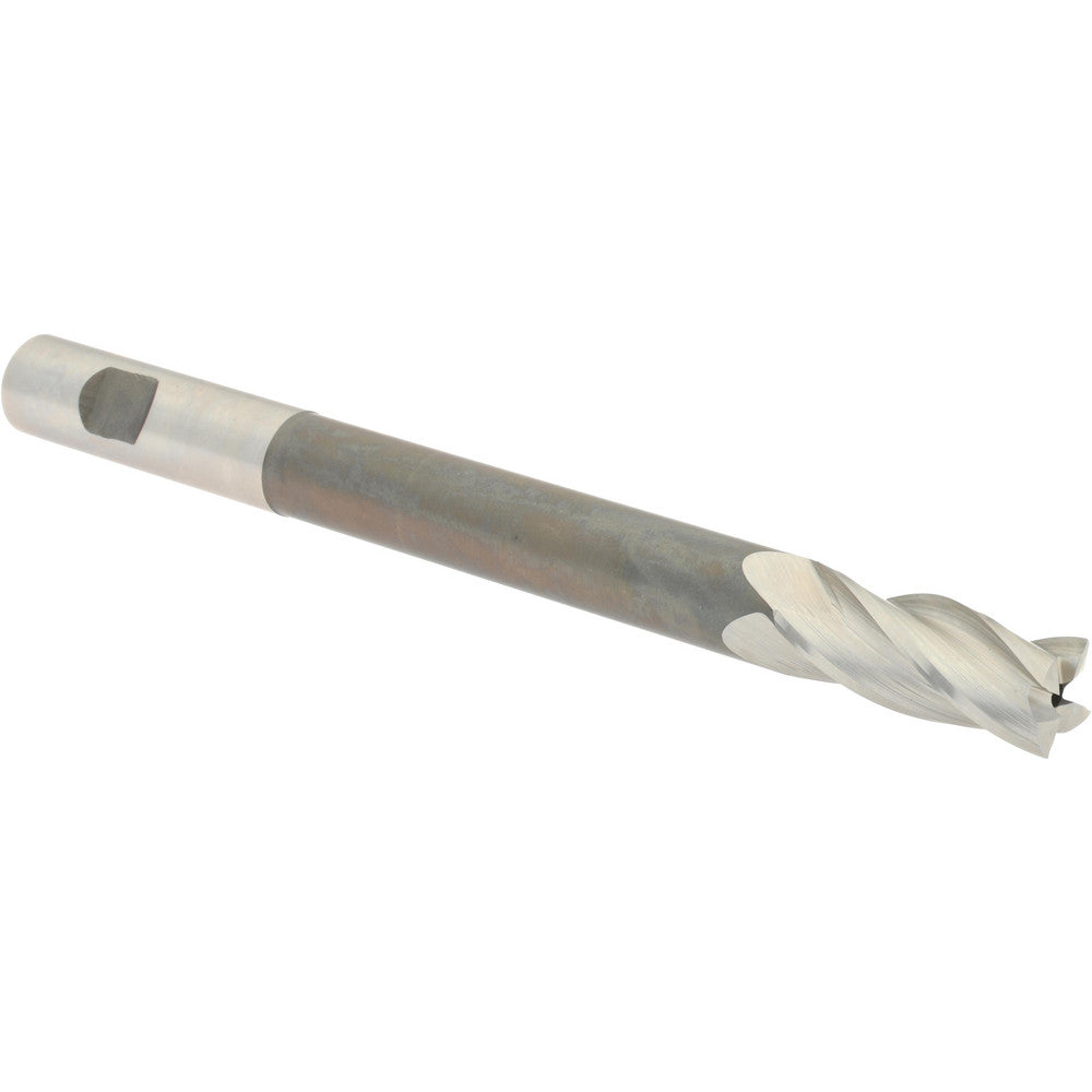 Hertel H79573812 Square End Mill 5/8'' Dia, 1-1/2'' LOC, 5/8'' Shank Dia, 7-1/8'' OAL, 4 Flutes, High Speed Steel