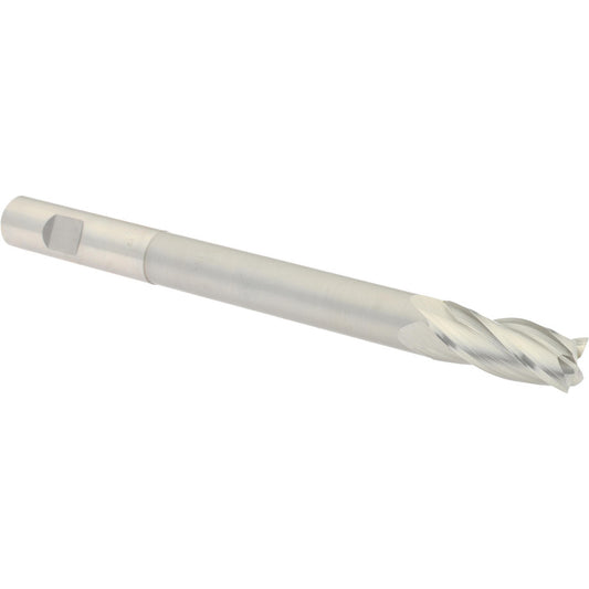 Hertel H79573820 Square End Mill 5/8'' Dia, 1-1/2'' LOC, 5/8'' Shank Dia, 7-1/8'' OAL, 4 Flutes, High Speed Steel