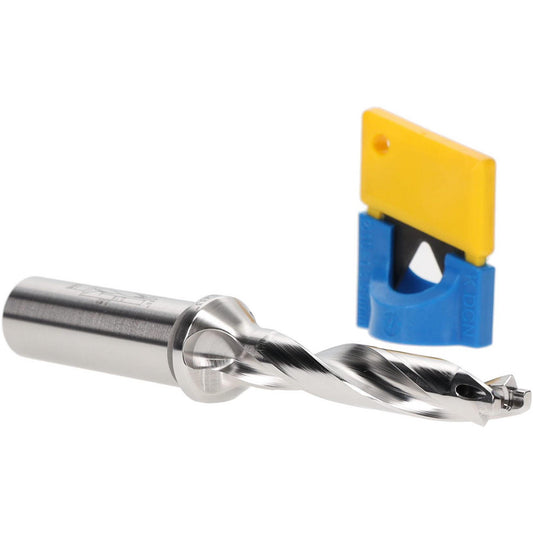 Iscar 3202626 Replaceable-Tip Drill 0.433 to 0.449" Dia, 2.16" Max Depth, 5/8" Straight-Cylindrical Shank