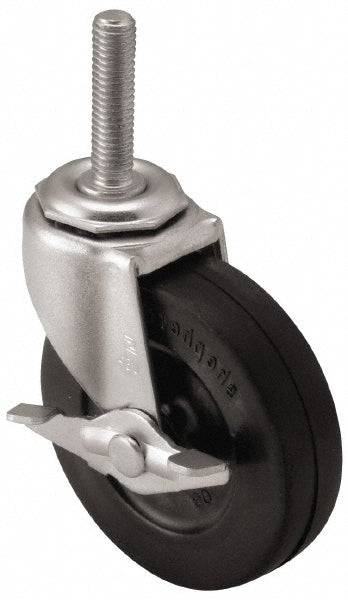 Shepherd 102115 2" Dia x 13/16" Wide x 2-5/8" OAH Stem Mount Swivel Caster with Brake