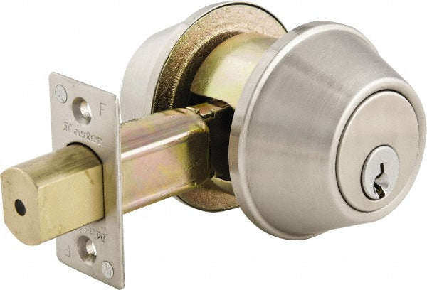 Master Lock DSC0732DKA4 Up to 1-3/4" Door Thickness, Brushed Chrome Finish, Double Cylinder Deadbolt