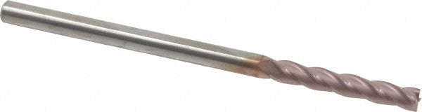 Kyocera SGS Precision Tools 31737 Square End Mill 1/8" Dia, 3/4" LOC, 4 Flute, Solid Carbide