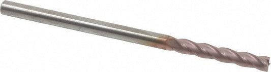 Kyocera SGS Precision Tools 31737 Square End Mill 1/8" Dia, 3/4" LOC, 4 Flute, Solid Carbide
