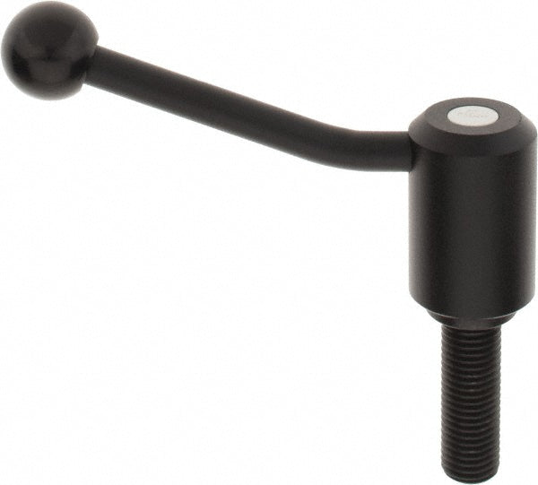 KIPP K0108.4201X60 Threaded Stud Tension Lever Adjustable Clamping Handle M20 x 2.50 Thread, 1.61" Hub Dia, Steel