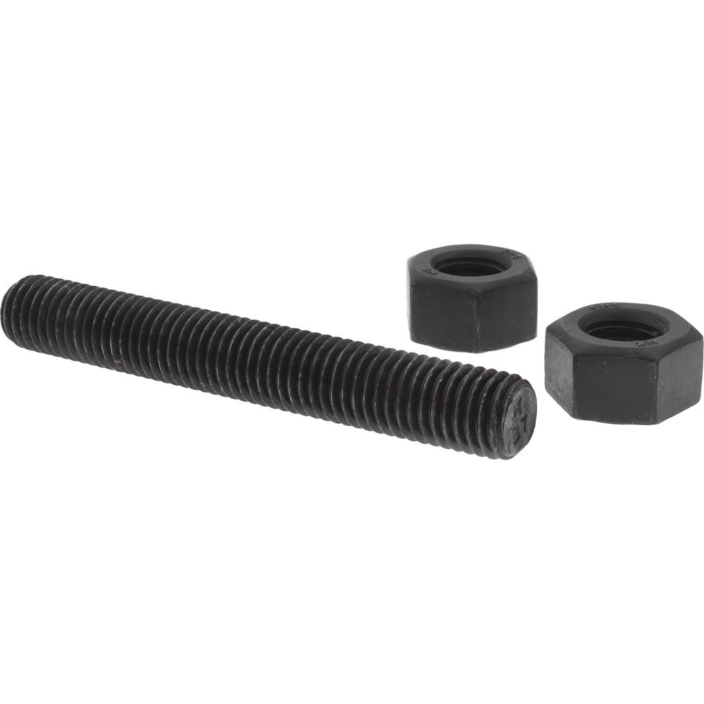 Value Collection K74000182 5/8-11, 4-1/2" Long, Uncoated, Steel, Fully Threaded Stud with Nut