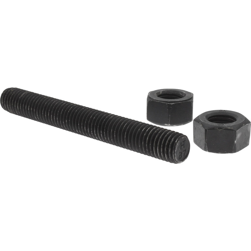Value Collection K74000186 5/8-11, 5" Long, Uncoated, Steel, Fully Threaded Stud with Nut