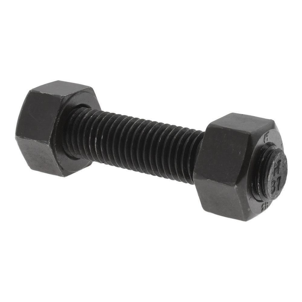 Value Collection K74000114 3/4-10, 4" Long, Uncoated, Steel, Fully Threaded Stud with Nut