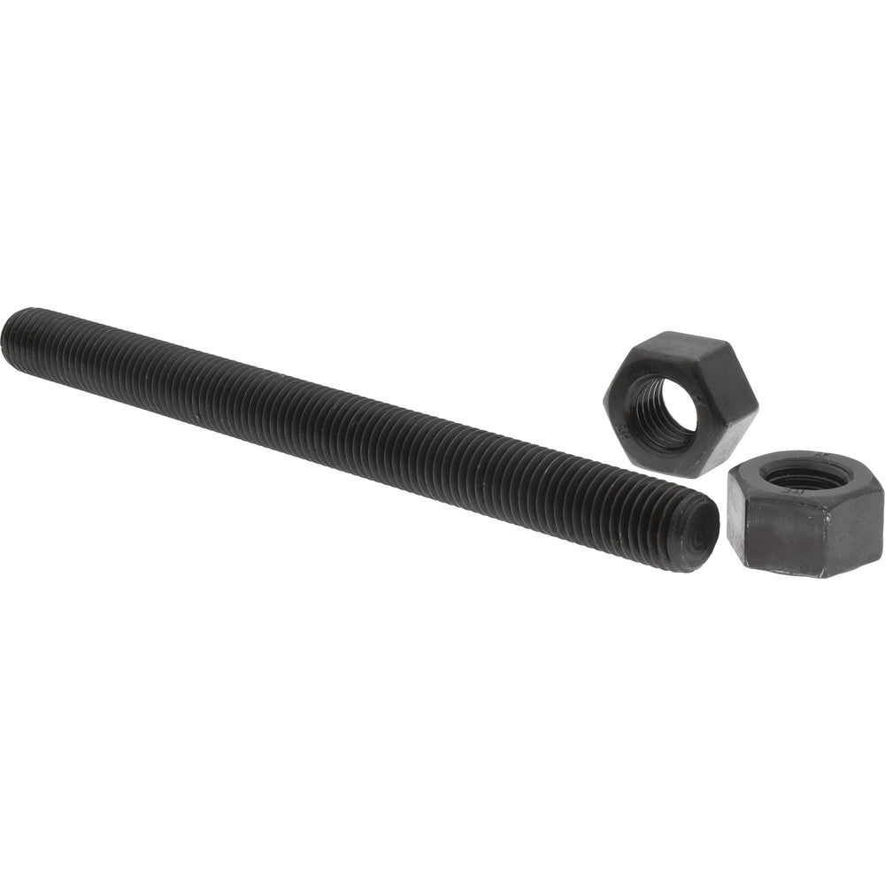 Value Collection K74000141 3/4-10, 9" Long, Uncoated, Steel, Fully Threaded Stud with Nut