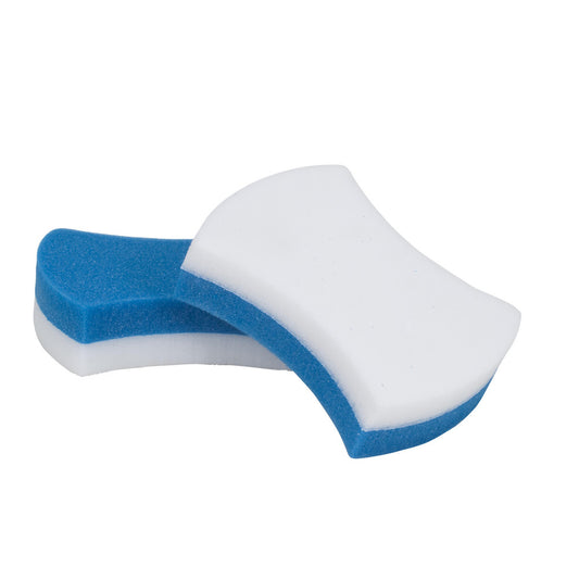 3M 7100032938 Sponges & Scouring Pads Pad Type Scrub Sponge  Scour Type Scratch-Free  Material Foam  For Use With General Surface Cleaning  Scrubbing Level Light-Duty  Color Blue White