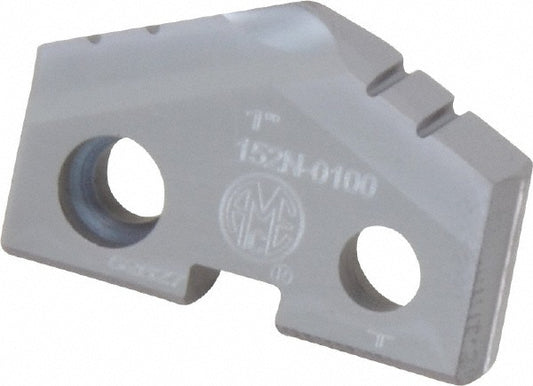 Allied Machine and Engineering 152N-0100 Spade Drill Insert 1" Dia, Seat Size 2, Cobalt, 132 deg Point