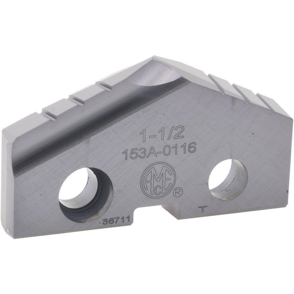 Allied Machine and Engineering 153A-0116 Spade Drill Insert 1-1/2" Dia, Seat Size 3, Cobalt, 132 deg Point