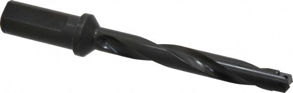 Allied Machine and Engineering 23010H-100F Indexable Spade Drill 45/64 to 15/16" Dia, 4-5/8" Max Depth, Helical Flute