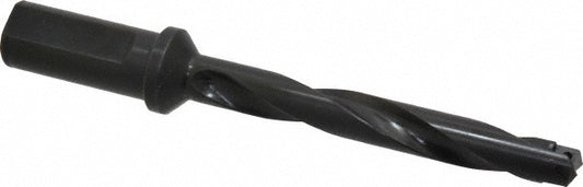 Allied Machine and Engineering 23010H-100F Indexable Spade Drill 45/64 to 15/16" Dia, 4-5/8" Max Depth, Helical Flute