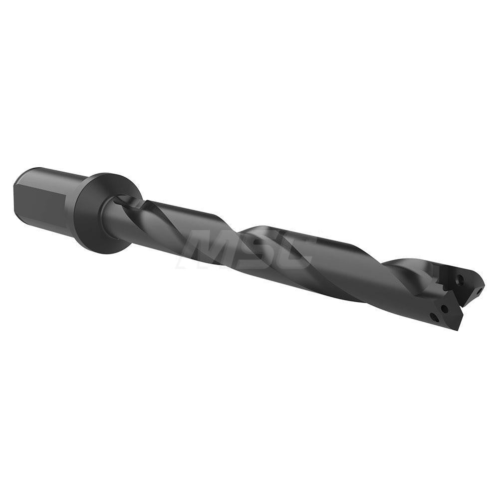 Allied Machine and Engineering 24010H-100F Indexable Spade Drill 45/64 to 15/16" Dia, 6-5/8" Max Depth, Helical Flute