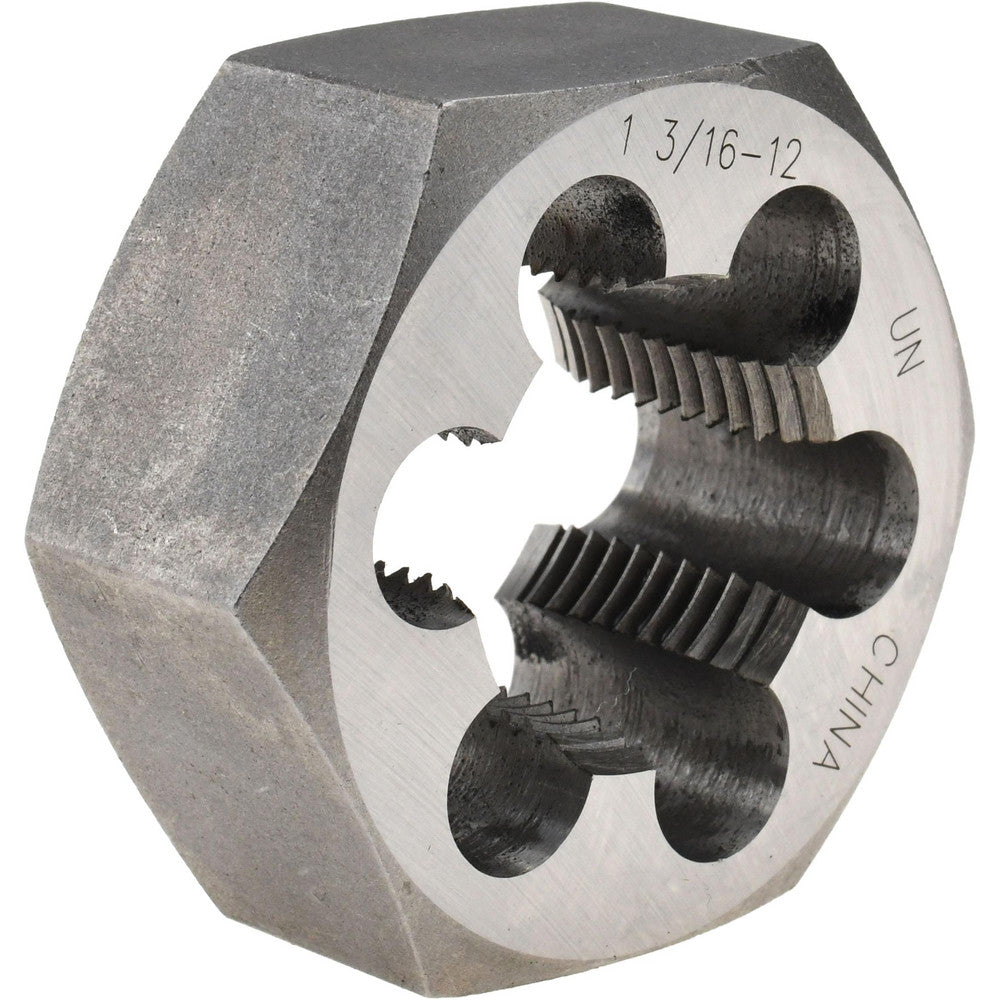 Value Collection 365-1092 Hex Rethreading Die 1-3/16-12, 1" Thick, Right Hand, Carbon Steel