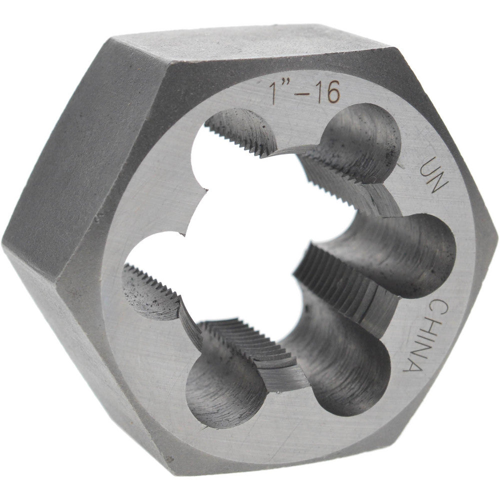 Value Collection 365-1070 Hex Rethreading Die 1-16, 1" Thick, Right Hand, Carbon Steel