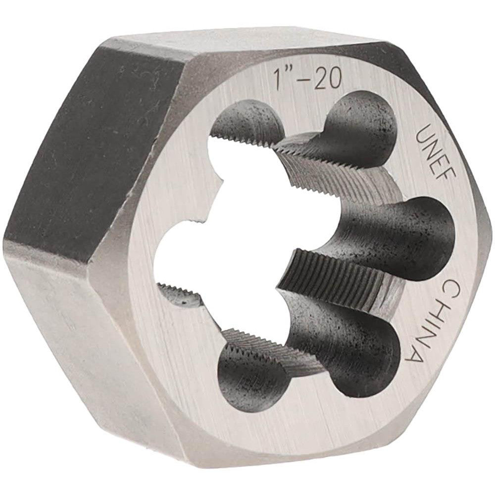 Value Collection 365-1071 Hex Rethreading Die 1-20, 1" Thick, Right Hand, Carbon Steel